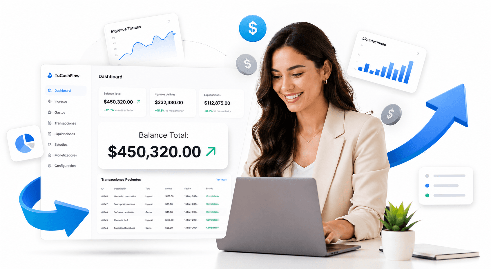 TuCashFlow — plataforma de gestión financiera